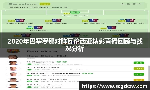 2020年巴塞罗那对阵瓦伦西亚精彩直播回顾与战况分析